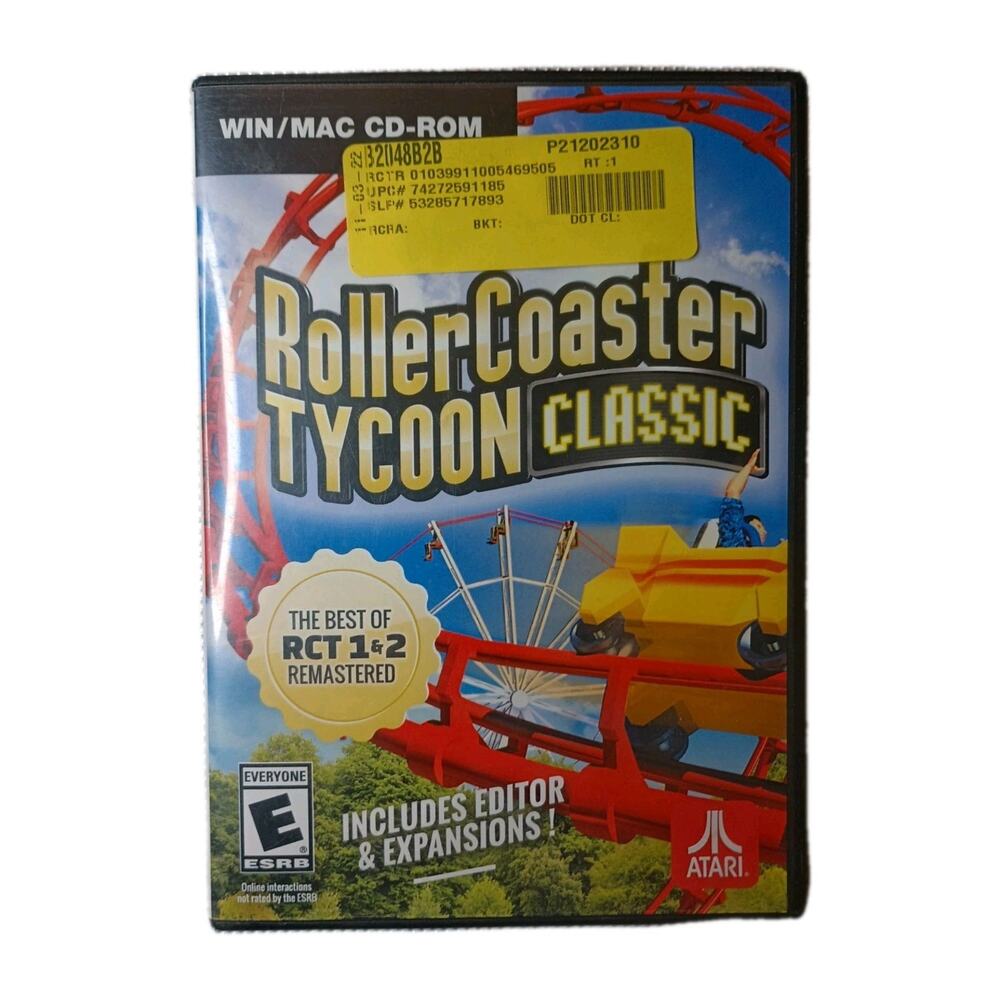 RollerCoaster Tycoon Classic. Windows/Mac. Remastered Game Rated E